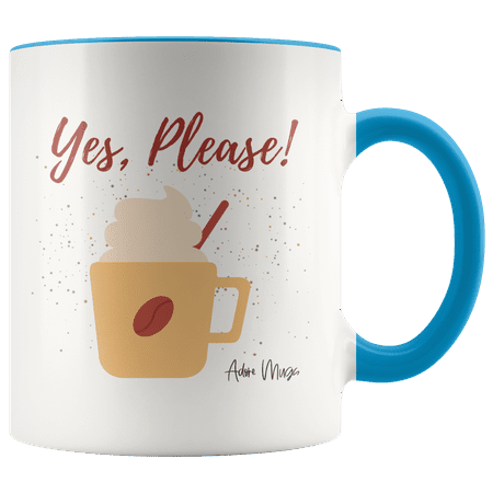 Adore Mugs Coffee Please Coffee Mug Blue - 11oz