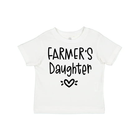 Inktastic Farmer s Daughter Heart Design Gift Toddler Toddler Girl T-Shirt