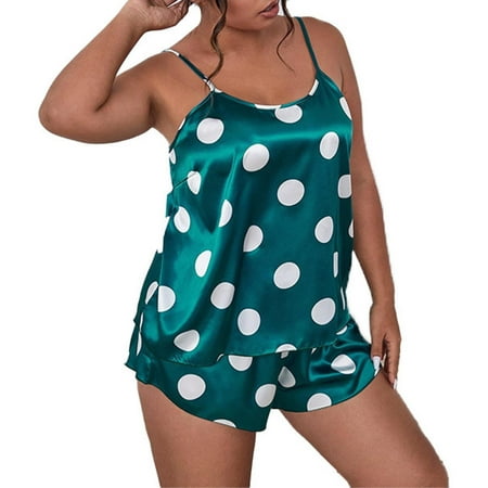 Silk Pajamas For Women Sexy Cute Wave Dot Home Clothes Plus Size Suspender Nightdress Suit Nightgowns For Women Satin
Silk Pajamas For Women Sexy Cute Wave Dot Home Clothes Plus Size Suspender Nightdress Suit Nightgowns For Women Satin