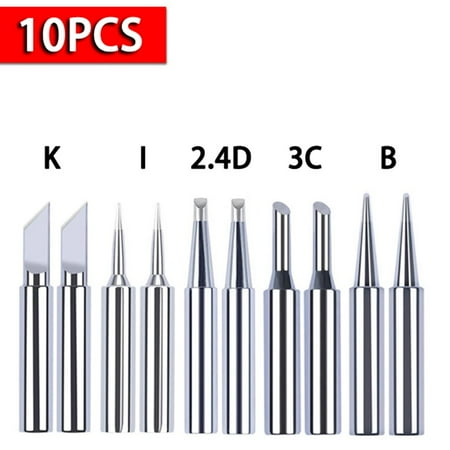 10Pcs Soldering Iron Tips I+B+K+2.4D+3C Soldering Tip Soldering Iron Pure Copper
10Pcs Soldering Iron Tips I+B+K+2.4D+3C Soldering Tip Soldering Iron Pure Copper