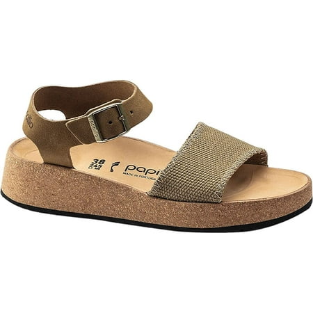 Birkenstock Women s Glenda Suede-Canvas Faded Khaki 39 N