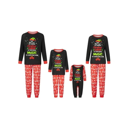 Huakaishijie Matching Family Pajamas Sets Christmas PJ s with Letter Long Sleeve Tee and Bottom Sleepwear
Huakaishijie Matching Family Pajamas Sets Christmas PJ s with Letter Long Sleeve Tee and Bottom Sleepwear