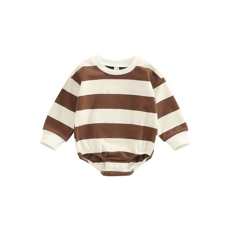 Bagilaanoe Newborn Baby Girl Boy Casual Romper Sweatshirt Long Sleeve Bodysuit Striped Print Pullover 6M 12M 18M 24M Fall Tops
Bagilaanoe Newborn Baby Girl Boy Casual Romper Sweatshirt Long Sleeve Bodysuit Striped Print Pullover 6M 12M 18M 24M Fall Tops