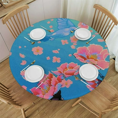 Patifu Flowers Bird Sky Round Table Cover Stain Resistant Washable Indoor Outdoor Tablecloth Kitchen Dining Wedding Parties 100% Polyester Fiber 42-46
Patifu Flowers Bird Sky Round Table Cover Stain Resistant Washable Indoor Outdoor Tablecloth Kitchen Dining Wedding Parties 100% Polyester Fiber 42-46
