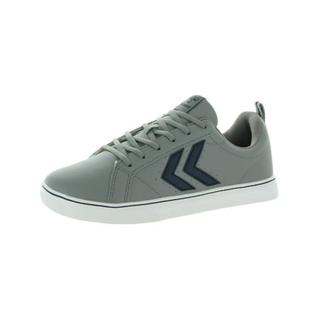 Hummel Mens Mainz Low Top Faux Leather Casual and Fashion Sneakers