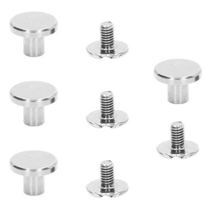 Metal Chicago Binding Screws DIY Leather Binding Screws Assorted Kit Brass Arc Round Flat Head For Ledger 9x5mm Silver 9x6.5mm Silver Grey
Metal Chicago Binding Screws DIY Leather Binding Screws Assorted Kit Brass Arc Round Flat Head For Ledger 9x5mm Silver 9x6.5mm Silver Grey
