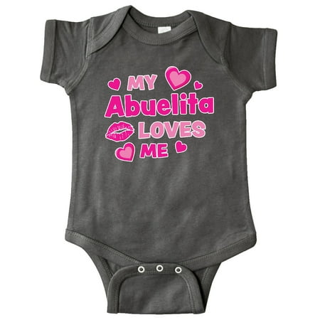 Inktastic Valentine s Day My Abuelita Loves Me Hearts and Lips Gift Baby Boy or Baby Girl Bodysuit
Inktastic Valentine s Day My Abuelita Loves Me Hearts and Lips Gift Baby Boy or Baby Girl Bodysuit