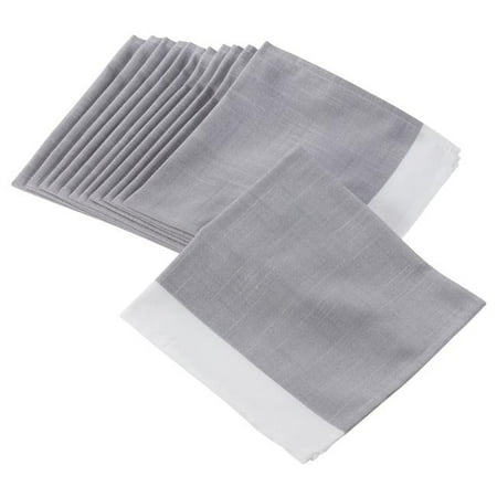 SARO 16 x 72 in. Square Polyester Dinner Table Napkins with Banded Border - Grey Set of 12
SARO 16 x 72 in. Square Polyester Dinner Table Napkins with Banded Border - Grey Set of 12