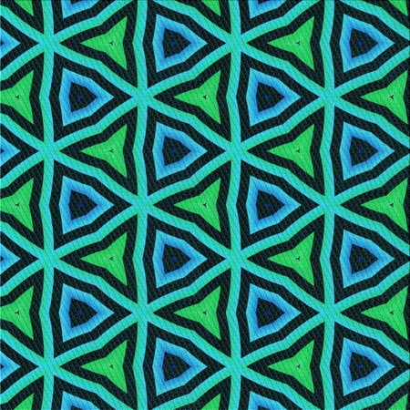 Ahgly Company Indoor Square Patterned Dark Turquoise Green Area Rugs 4 Square