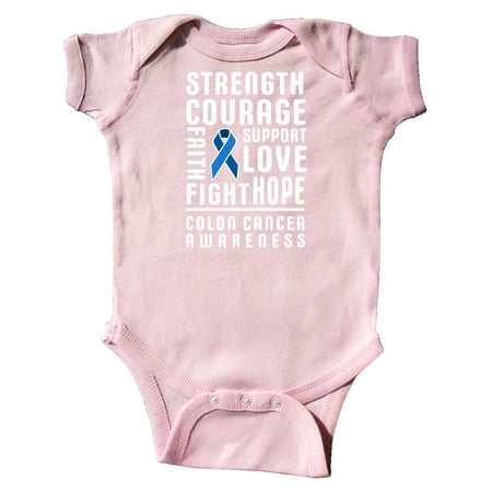 Inktastic Strength Courage Support Colon Cancer Awareness Gift Baby Boy or Baby Girl Bodysuit
Inktastic Strength Courage Support Colon Cancer Awareness Gift Baby Boy or Baby Girl Bodysuit