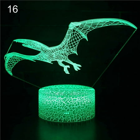 YMH 3D Dinosaur Illusion Night Light 7 Color LED Kid Bedroom Desk Table Light Gift
YMH 3D Dinosaur Illusion Night Light 7 Color LED Kid Bedroom Desk Table Light Gift
