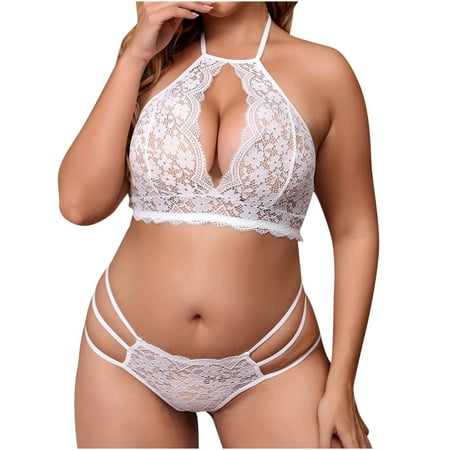 YYDGH Women s Plus Size Floral Lace Scalloped Trim Lingerie Set Bra and Panty White XXL
YYDGH Women s Plus Size Floral Lace Scalloped Trim Lingerie Set Bra and Panty White XXL