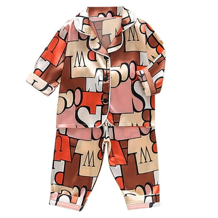 Toddler Kids Baby Boys Girls Satin Cartoon Button Down Shirt Tops + Long Pants Silk Pajamas Sleepwear Outfits Loungewear Set Girls Robe Size 5
Toddler Kids Baby Boys Girls Satin Cartoon Button Down Shirt Tops + Long Pants Silk Pajamas Sleepwear Outfits Loungewear Set Girls Robe Size 5
