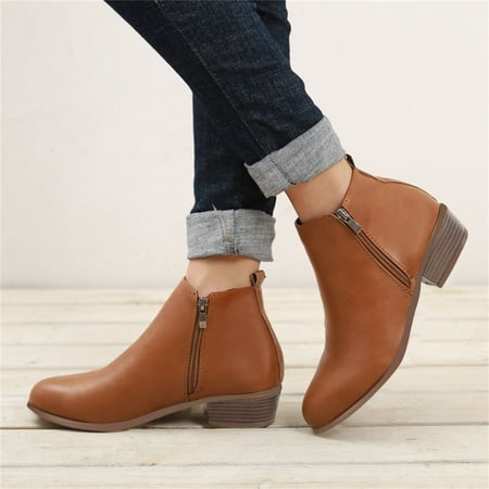 Feiboyy Fashion Autumn Women Ankle Boots Heel Low Heel Side Zipper Leopard Print Casual Comfortable
Feiboyy Fashion Autumn Women Ankle Boots Heel Low Heel Side Zipper Leopard Print Casual Comfortable