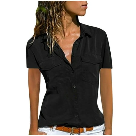 Ziloco Women Casual Solid Short Sleeve Turn-down Collar Pockets Vest Tops scrub jackets for women
Ziloco Women Casual Solid Short Sleeve Turn-down Collar Pockets Vest Tops scrub jackets for women