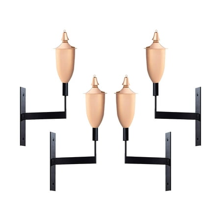 Legends Direct Set of 4 Elegant Metal Wall Sconce Torches Tiki Style /w Snuffer Fiberglass Wick & Large 35oz Oil Lamp Stylish Luau Flame Torches (Large Smooth Copper)
Legends Direct Set of 4 Elegant Metal Wall Sconce Torches Tiki Style /w Snuffer Fiberglass Wick & Large 35oz Oil Lamp Stylish Luau Flame Torches (Large Smooth Copper)
