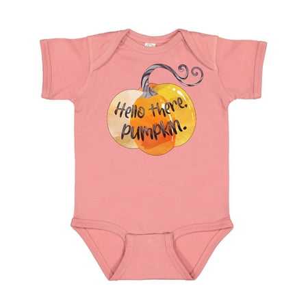 Inktastic Fall Hello there Pumpkin Gift Baby Boy or Baby Girl Bodysuit