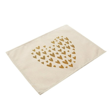 Frehsky kitchen gadgets Heart Pattern Cotton Linen Table Placemats Dinner Kitchen Pad Mats
Frehsky kitchen gadgets Heart Pattern Cotton Linen Table Placemats Dinner Kitchen Pad Mats