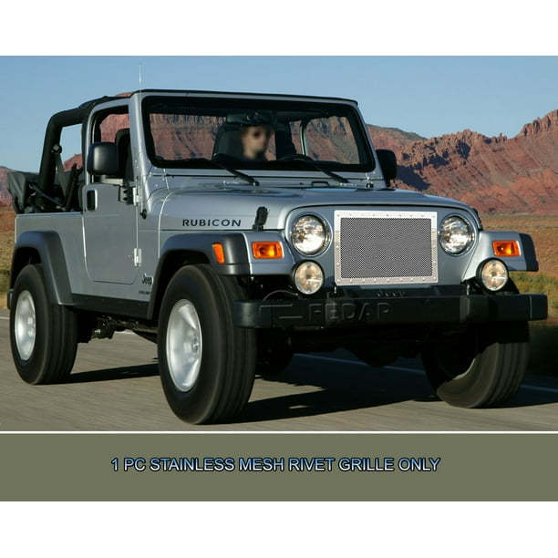 Fedar Rivet Mesh Grille Insert For 2007-2014 Jeep Wrangler