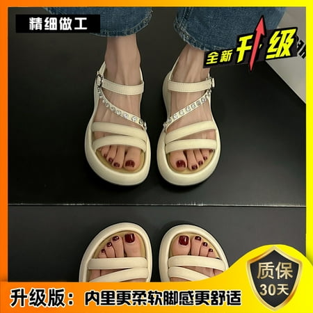 Women‘s Sandals 2024 New Summer Women‘s Shoes Fashion All-match Rhinestone Platform Thick Bottom French Sandals
Women‘s Sandals 2024 New Summer Women‘s Shoes Fashion All-match Rhinestone Platform Thick Bottom French Sandals