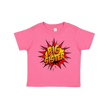 Inktastic Big Sister Super Hero Gift Toddler Toddler Girl T-Shirt