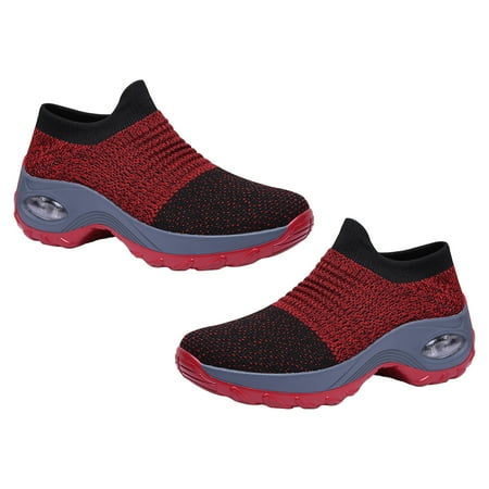 NUOLUX 1 Pair Thick-soled Sports Shoes Women Air Cushion Shoes Breathable Shoes