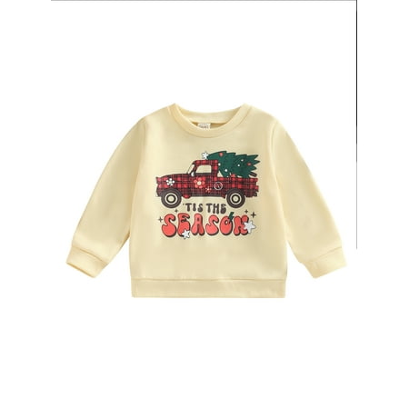 Amuver Toddler Baby Christmas Sweatshirt Long Sleeve Round Neck Red Truck Print Pullover Tops
Amuver Toddler Baby Christmas Sweatshirt Long Sleeve Round Neck Red Truck Print Pullover Tops