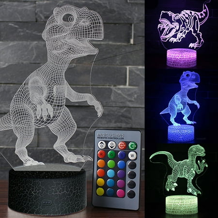 Sarkoyar Night Light 3D Dinosaur Illusion Night Light 7 Color LED Kid Bedroom Desk Table Light Gift
Sarkoyar Night Light 3D Dinosaur Illusion Night Light 7 Color LED Kid Bedroom Desk Table Light Gift