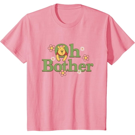 Winnie the Pooh Oh Bother Cute Floral Chest Text Logo Youth T-Shirt for Boy Girl Kids Toddler Light Pink Color Size 7
Winnie the Pooh Oh Bother Cute Floral Chest Text Logo Youth T-Shirt for Boy Girl Kids Toddler Light Pink Color Size 7