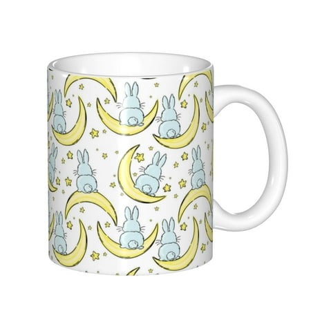 Yiaed Moon And Rabbit Print Ceramics Coffee Large Handle Design Extra Large Tea and Coffee Cup for Office and Home Mugs
Yiaed Moon And Rabbit Print Ceramics Coffee Large Handle Design Extra Large Tea and Coffee Cup for Office and Home Mugs