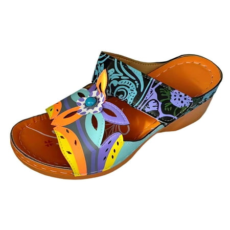 Sandals Women Fashion 2023 Fashion Summer Leather Flower Decoration Open Toe Slope Heel Sandals Womens Shoes With Arch Support
Sandals Women Fashion 2023 Fashion Summer Leather Flower Decoration Open Toe Slope Heel Sandals Womens Shoes With Arch Support