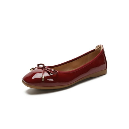 Oucaili Women s Flat Shoes Comfort Flats Slip On Loafers Lightweight Non-slip Dress Shoe Party Wine Red 4
Oucaili Women s Flat Shoes Comfort Flats Slip On Loafers Lightweight Non-slip Dress Shoe Party Wine Red 4