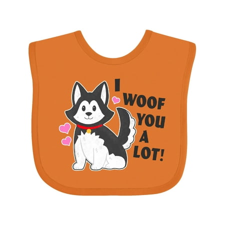 Inktastic I Woof You a Lot with Husky Dog Illustration Gift Baby Boy or Baby Girl Bib
Inktastic I Woof You a Lot with Husky Dog Illustration Gift Baby Boy or Baby Girl Bib