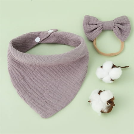 Baby Bibs Unisex +baby Headband 2pcs/set Infant Cotton Solid Color Snaps Baby Feeding Bibs for Boys Girls Purple
Baby Bibs Unisex +baby Headband 2pcs/set Infant Cotton Solid Color Snaps Baby Feeding Bibs for Boys Girls Purple