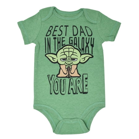 Star Wars Yoda Newborn Baby Boys Cuddly Short Sleeve Bodysuit Green Newborn