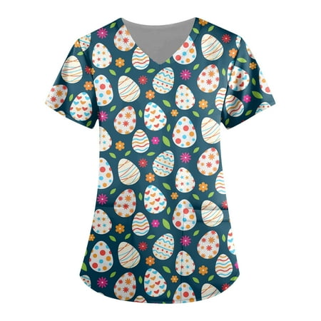 DNDKILG Scrubs Top for Women Holiday Short Sleeve Uniform Working Professionals T Shirt Casual Pockets Nursing Scrubs Navy M
DNDKILG Scrubs Top for Women Holiday Short Sleeve Uniform Working Professionals T Shirt Casual Pockets Nursing Scrubs Navy M
