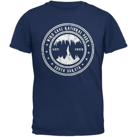 Wind Cave National Park Metro Blue Adult T-Shirt