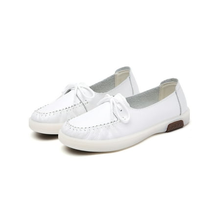 Ymiytan Ladies Flats Slip On Casual Walking Shoe Classic Loafers Outdoor Boat Shoes Breathable Comfort Moccasins White 5
Ymiytan Ladies Flats Slip On Casual Walking Shoe Classic Loafers Outdoor Boat Shoes Breathable Comfort Moccasins White 5
