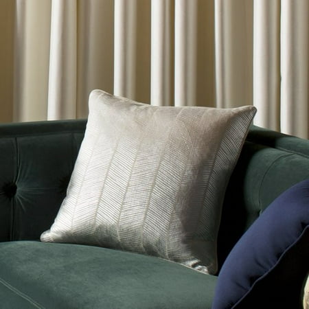 Saro Calista Herringbone 100pct Cotton Throw Pillow