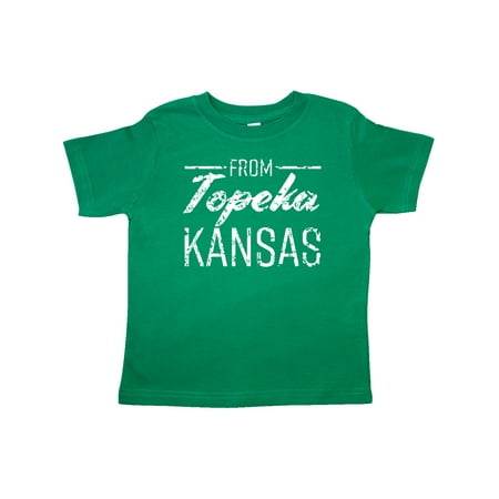 Inktastic From Topeka Kansas in White Distressed Text Gift Toddler Boy or Toddler Girl T-Shirt
Inktastic From Topeka Kansas in White Distressed Text Gift Toddler Boy or Toddler Girl T-Shirt