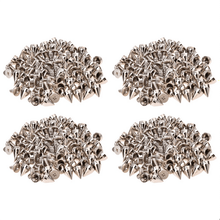 200Pcs Metal Cone Screwback Spikes Stud Leather Cloth Craft DIY Goth Punk Spot