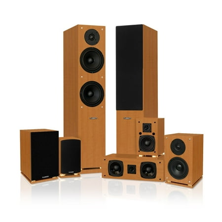 Fluance Classic Elite Series 7.0 Enhanced Surround Sound Home Theater Speaker System
