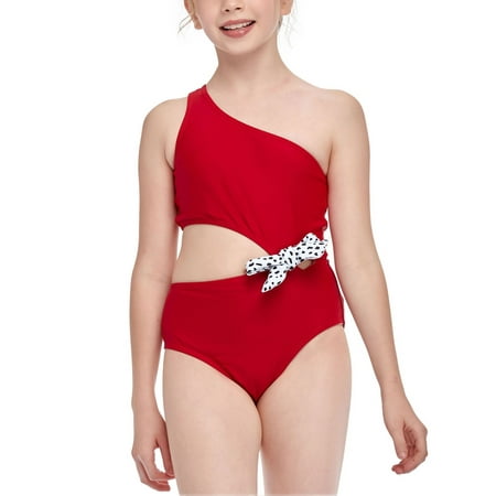 Nokpsedcb Xz Parent-child Swimsuit Mom Children Girls Hollow One Piece Swimwear