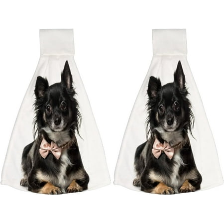 2 Pcs Hanging Towels Dish Towels Portrait of a Chihuahua Dog Sitting Absorbent Hand Towels with Hanging Loop Washcloth for Bathroom Kitchen
2 Pcs Hanging Towels Dish Towels Portrait of a Chihuahua Dog Sitting Absorbent Hand Towels with Hanging Loop Washcloth for Bathroom Kitchen