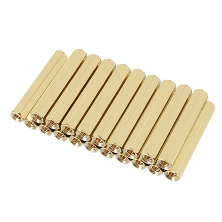 20pcs Brass Straight Female Thread Hex Standoff Spacer M3x5x35mm