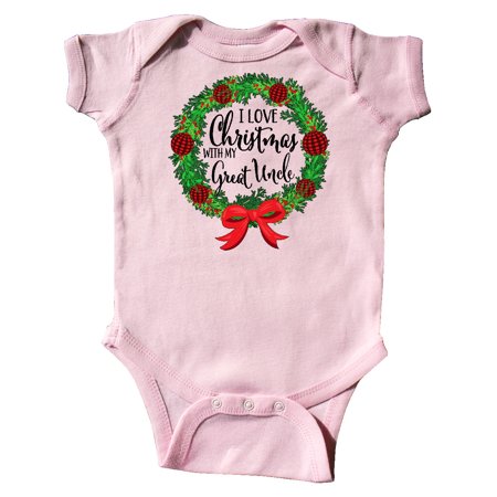 Inktastic I Love Christmas with My Great Uncle Wreath Gift Baby Boy or Baby Girl Bodysuit
Inktastic I Love Christmas with My Great Uncle Wreath Gift Baby Boy or Baby Girl Bodysuit