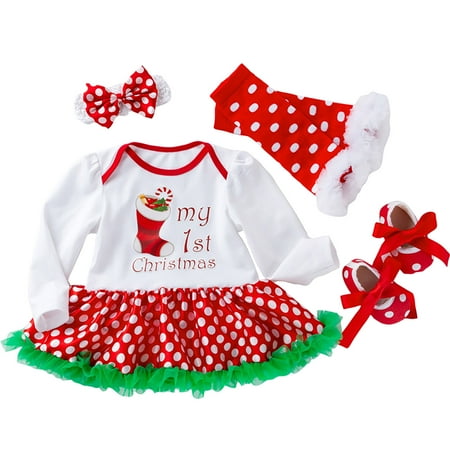 EHTMSAK Newborn Infant Baby Toddler Girl One Piece Dress Bodysuit and Shoes Tights Set Outfits Clothing Set Christmas Long Sleeve with Headband Red 0-2Y 66
EHTMSAK Newborn Infant Baby Toddler Girl One Piece Dress Bodysuit and Shoes Tights Set Outfits Clothing Set Christmas Long Sleeve with Headband Red 0-2Y 66