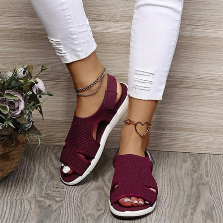 PANOEGSN Summer Ladies Sandals Breathable Elastic Webbing Platform Casual Sandals Mesh Open-toed
PANOEGSN Summer Ladies Sandals Breathable Elastic Webbing Platform Casual Sandals Mesh Open-toed