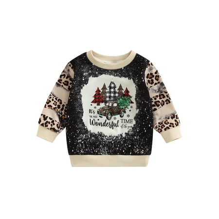 FOCUSNORM Toddler Girls Boys Casual Pullover Long Sleeve Leopard Christmas Tree Print Sweatshirt
FOCUSNORM Toddler Girls Boys Casual Pullover Long Sleeve Leopard Christmas Tree Print Sweatshirt