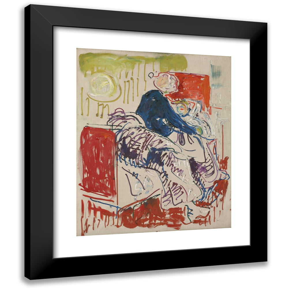 Edvard Munch 12x14 Black Modern Framed Museum Art Print Titled The